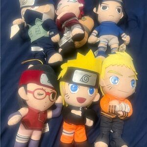 Naruto - Naruto Plush Toy Lot Of 6 series 10 Inch Used Lot Of 6 2016 2017 2018